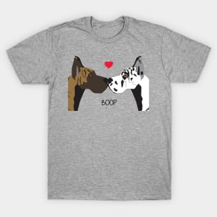 Great Dane Dog Boop I Love You T-Shirt